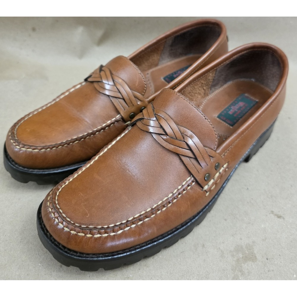 GH Bass Weejuns (Sz 9M) Shoes Leather Calliope Slip On Brown Loafers Women